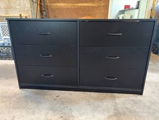 Vintage Oak Multi-Drawer Chest / Collector's Cabinet with Ceramic Knobs — listing 4