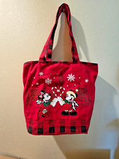 Disney Parks Mickey Mouse Ornament Holiday Christmas Canvas Tote Bag — listing 6