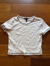 Forever 21 Ribbed Knit Sweetheart Neckline Long-Sleeve Top, Size S