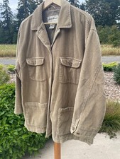 Eddie Bauer Men's Burgundy Corduroy Button-Down Shirt, Size L — listing 4
