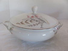 Royal Duchess Bavaria 'Mountain Bell' Porcelain Plate with Pink Bell Flowers and Platinum Trim — listing 2