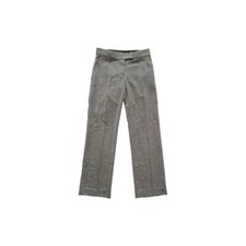 Stella McCartney Cream Silk-Blend Elastic-Waist Trousers with Zip Pockets, Size 46 — listing 6
