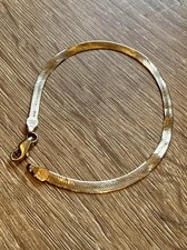 Gold-Tone Herringbone Chain Bracelet with Assorted Fine Chains Lot