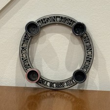 Advent Wreath Pewter Candle Holder Ring with Scripture Verses — listing 5