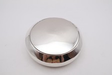 Pair of Antique Sterling Silver Sewing Thimbles with Waffle Dimple Tops and Engraved Bands — listing 5