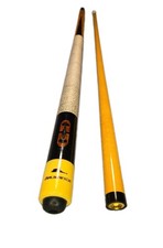 Vintage Two-Piece Jointed Pool Cue with Carved Wood Shaft and Mother-of-Pearl Inlay — listing 2