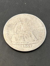 1861 Seated Liberty Silver Dime — listing 6