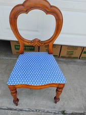 Antique Victorian Carved Mahogany Gentleman's Parlor Armchair — listing 5