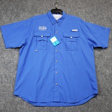Columbia PFG Bahama Vented Fishing Shirt, Light Blue — listing 3