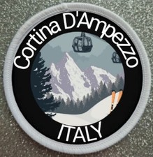 Vintage Cortina d'Ampezzo m1224 Embroidered Souvenir Travel Patch — listing 2