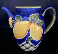 Hand-Painted Ceramic Lemon & Strawberry Square Decorative Plate — listing 3