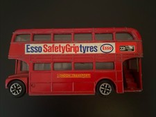 Pair of Diecast Routemaster Double-Decker Buses with ESSO Extra Petrol Livery (Red & Green) — listing 2