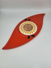 Vintage Ceramic Cheese/Butter Dome with Hand-Painted Sunflower Motif on Underplate — listing 4
