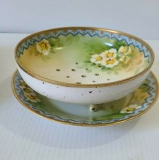 Antique Hand-Painted Nippon Porcelain Scenic Bowl with Clover/Trefoil Shape — listing 6