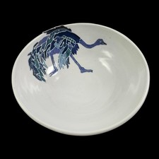 Karis Handmade Studio Pottery Stoneware Bowl with Abstract Brushwork Design — listing 4