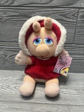 Vintage 1987-88 McDonald's Muppet Babies Baby Kermit & Baby Miss Piggy Christmas Plush Set — listing 4