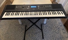 Yamaha PSR-EW310 76-Key Portable Digital Keyboard, Black, with Music Stand, Power Adapter, Note Strip & Manuals