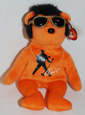 Elvis-Style Animated Plush Bear with Red Guitar in White Jumpsuit — listing 6