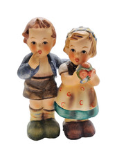 Goebel Hummel "Boy with Toothache" Figurine No. 217, Running Boy with Umbrella — listing 6