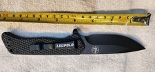 Leupold Folding Pocket Knife with Textured Black Handle and Pocket Clip — listing 6