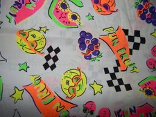 Sealed Bag of Neon Fabric Items with Colorful Geometric Print - Possibly Fanny Pack or Bag