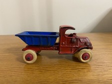 Cast Iron Toy Dump Truck with Nickel Driver and White Rubber Tires — listing 2
