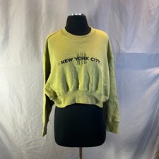 Forever 21 Cropped Sweatshirt, Orange Pink & White Tie Dye, Size S — listing 2