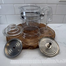 Vintage Pyrex Flameware 6-Cup Glass Stovetop Percolator Coffee Pot — listing 2