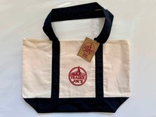 Trader Joe's Black Canvas Tote Bag with Embroidered Logo — listing 3