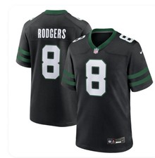 Nike NFL New York Jets Aaron Rodgers #8 Name & Number T-Shirt, Size L