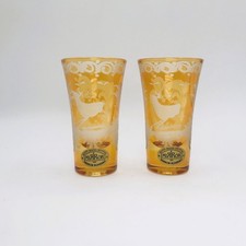 Cut Crystal Cordial / Sherry Glass with Diamond and Fan Cut Pattern