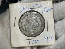 1879 Austria 1 Florin (Gulden) Silver Coin, Franz Joseph I — listing 4