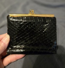 Vintage Genuine Snakeskin Kiss-Lock Clutch Wallet — listing 4