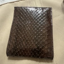 Vintage Genuine Snakeskin Kiss-Lock Clutch Wallet
