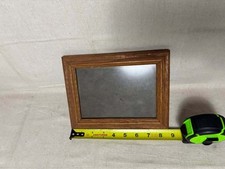 Vintage Mid-Century Solid Wood Framed Rectangular Wall Mirror — listing 4