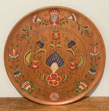 Hand Carved Scandinavian Wooden Linen Smoother with Bear Motif Handle — listing 3