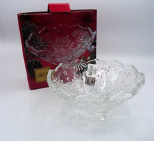 Mikasa Snowflake Pattern Footed Crystal Candy/Nut Bowl — listing 4