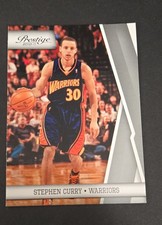 2009-10 Panini Prestige Prestigious Picks Stephen Curry Rookie Game-Worn Patch Card #6, /25