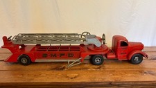 Vintage Smith-Miller SMFD No. 3 Aerial Ladder Fire Truck (Pressed Steel) — listing 3