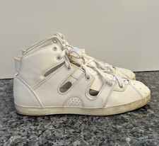 Emporio Armani Women's Black Suede Embroidered Floral Lace-Up Sneakers — listing 6