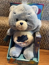 Care Bears Grumpy Bear Plush by Basic Fun (2021), Rain Cloud Belly Badge — listing 3