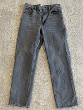 Abercrombie & Fitch The '90s Straight Ultra High Rise Jeans Washed Black — listing 4