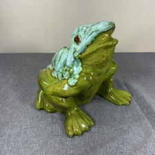 Arnels Large Ceramic Bullfrog Garden Statue Figurine