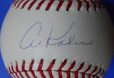 Al Kaline Autographed Baseball with ReggieJackson.com COA, Box & Velvet Pouch