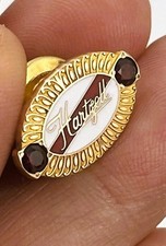 10K Gold Winged Airline Pilot/Service Pin with Enamel Eagle Emblem and Diamond Accent — listing 2