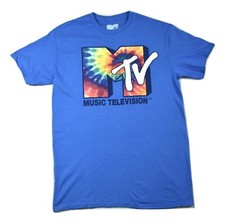 MTV Music Television Logo Tie-Dye Pullover Hoodie, Black/White — listing 5