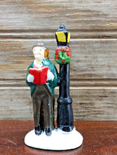 Vintage Bisque Porcelain Christmas Caroler Angel Figurine with Songbook — listing 6