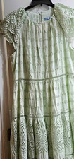 Antonio Melani Emerald Green Long Sleeve Sheath Dress with Floral Lace Hem, Size 2 — listing 5