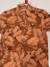 Tommy Bahama Men's 100% Silk Hawaiian Camp Shirt, Aqua Tropical Floral, Size Large — listing 2