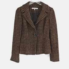 Anne Klein II Gray Tweed Lined Jacket, Size 10 — listing 2